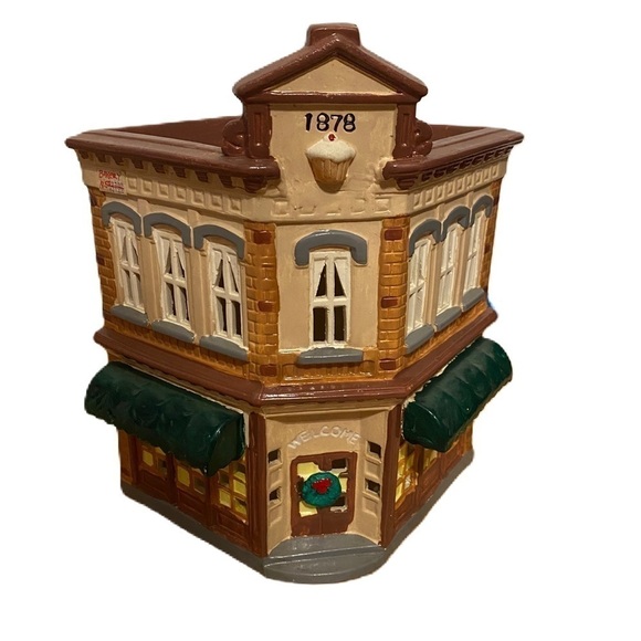 Vintage Department 56 Snow Village Bakery 1986 Ceramic Light Up Christmas